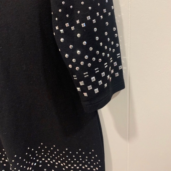Venus | Black Rhinestone Dress. Size Large. - Picture 4 of 8